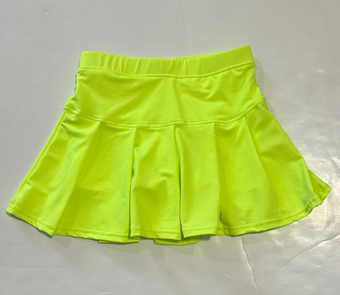 Yellow Neon Tennis Skort