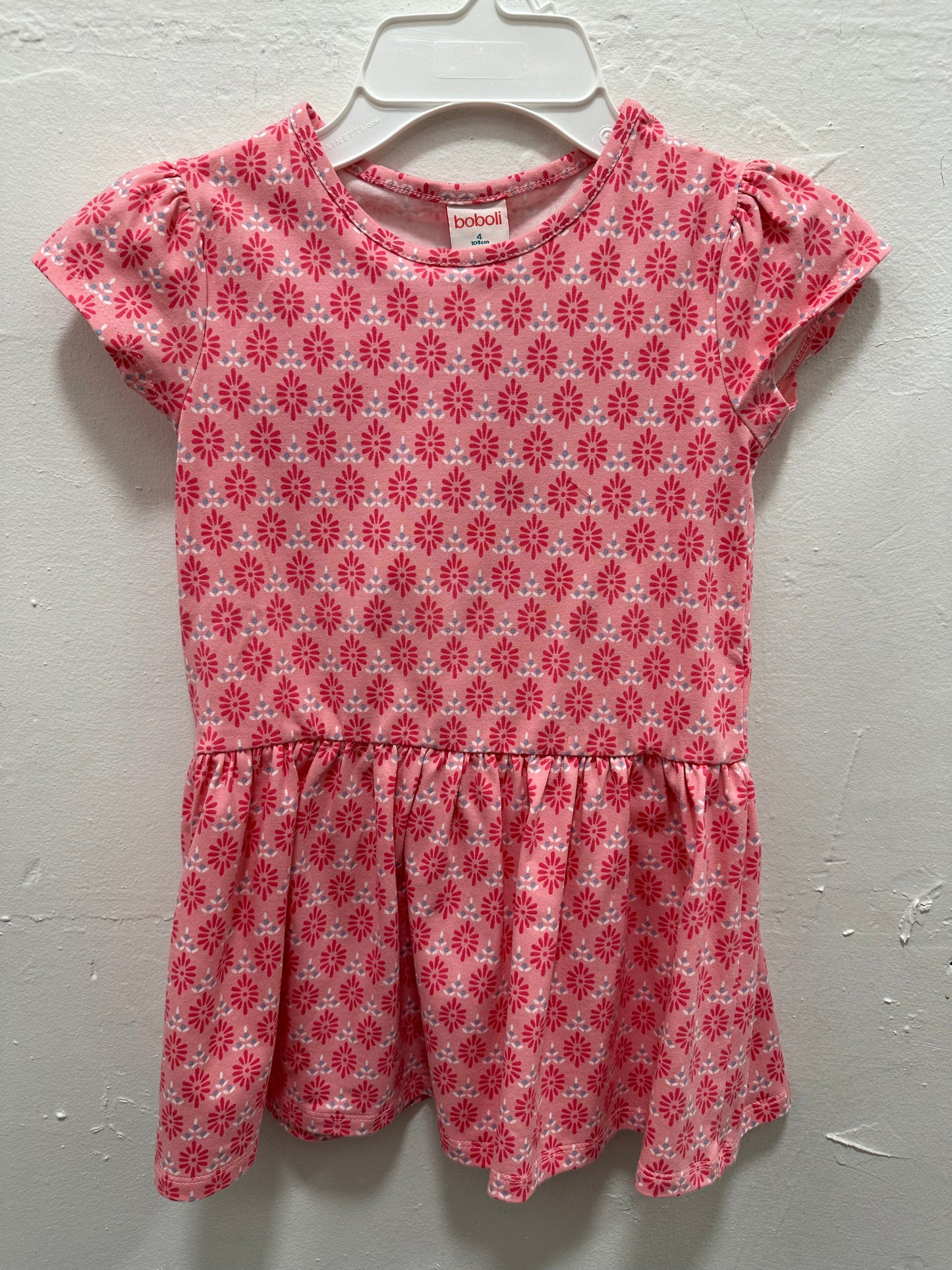 Pink Cotton Knit Dress