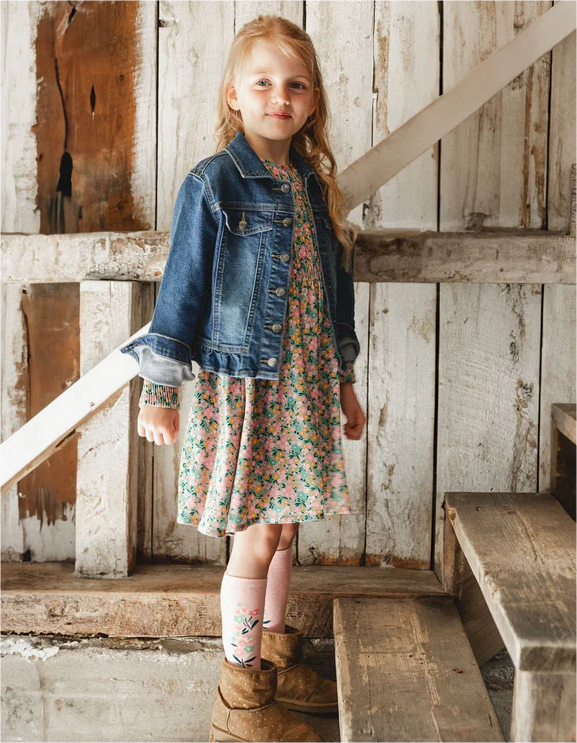 Smocked Dress Floral Print