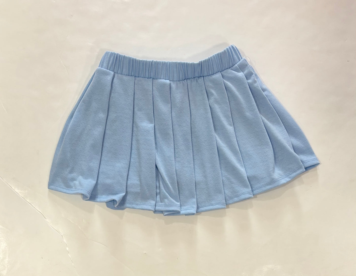Light Blue Pointelle Skort