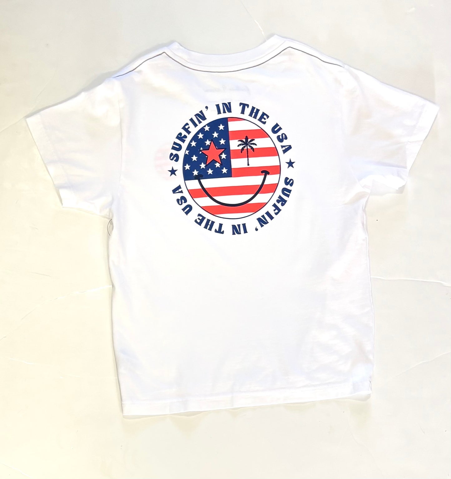 White Surfin Vintage Tee