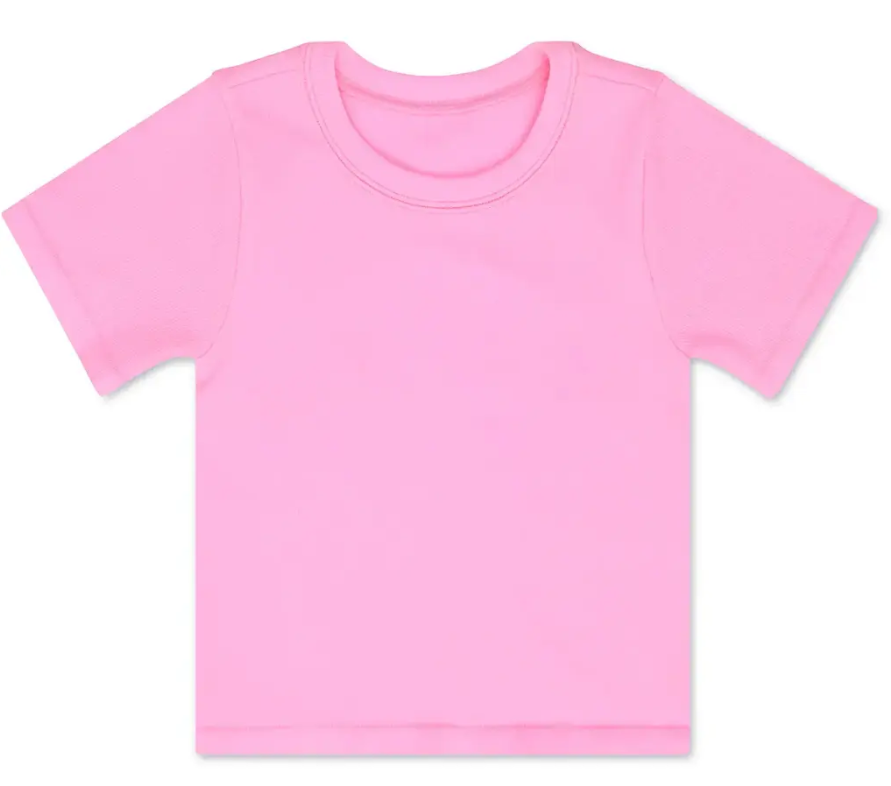 Rose Ribbed Short Sleeve Shirt