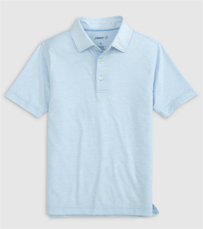 Gulf Blue Lyndonn Stripe Polo