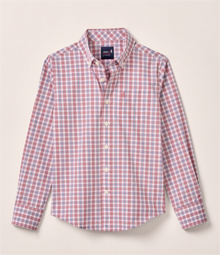 Brantley Malibu Red Button Down