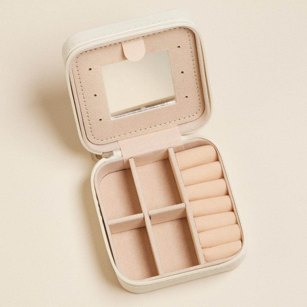 Plaid Cherries Travel Jewelry Box