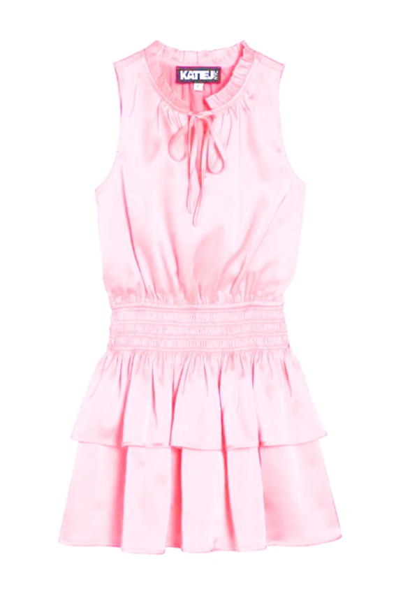 Baby Pink Satin Dress