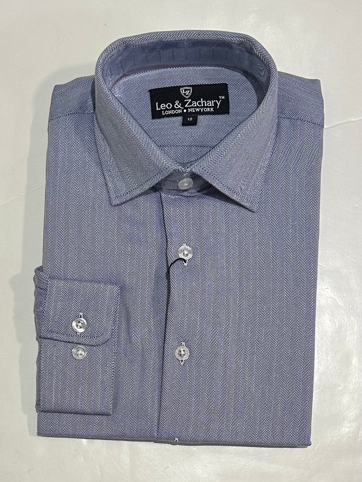 Herringbone Blue Dress Shirt Mon Ami Bham Herringbone Blue Dress Shirt Mon Ami Bham