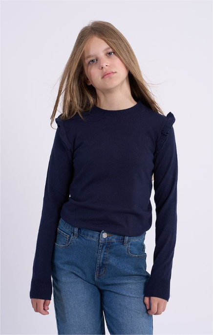 Navy Knitted Sweater