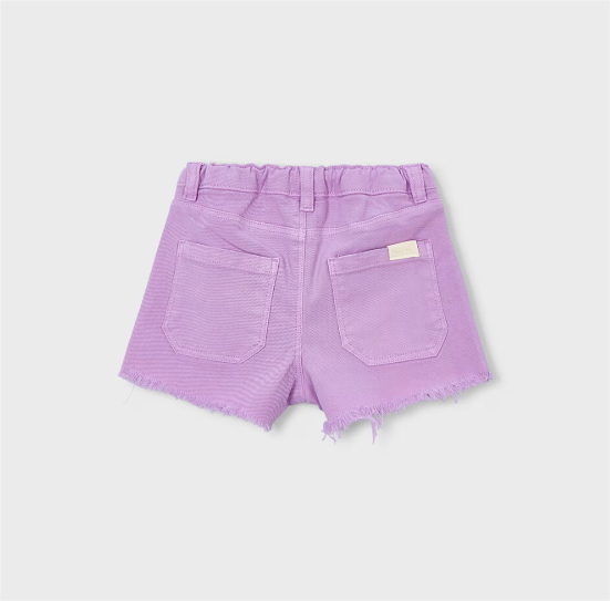 Lilac Denim Shorts