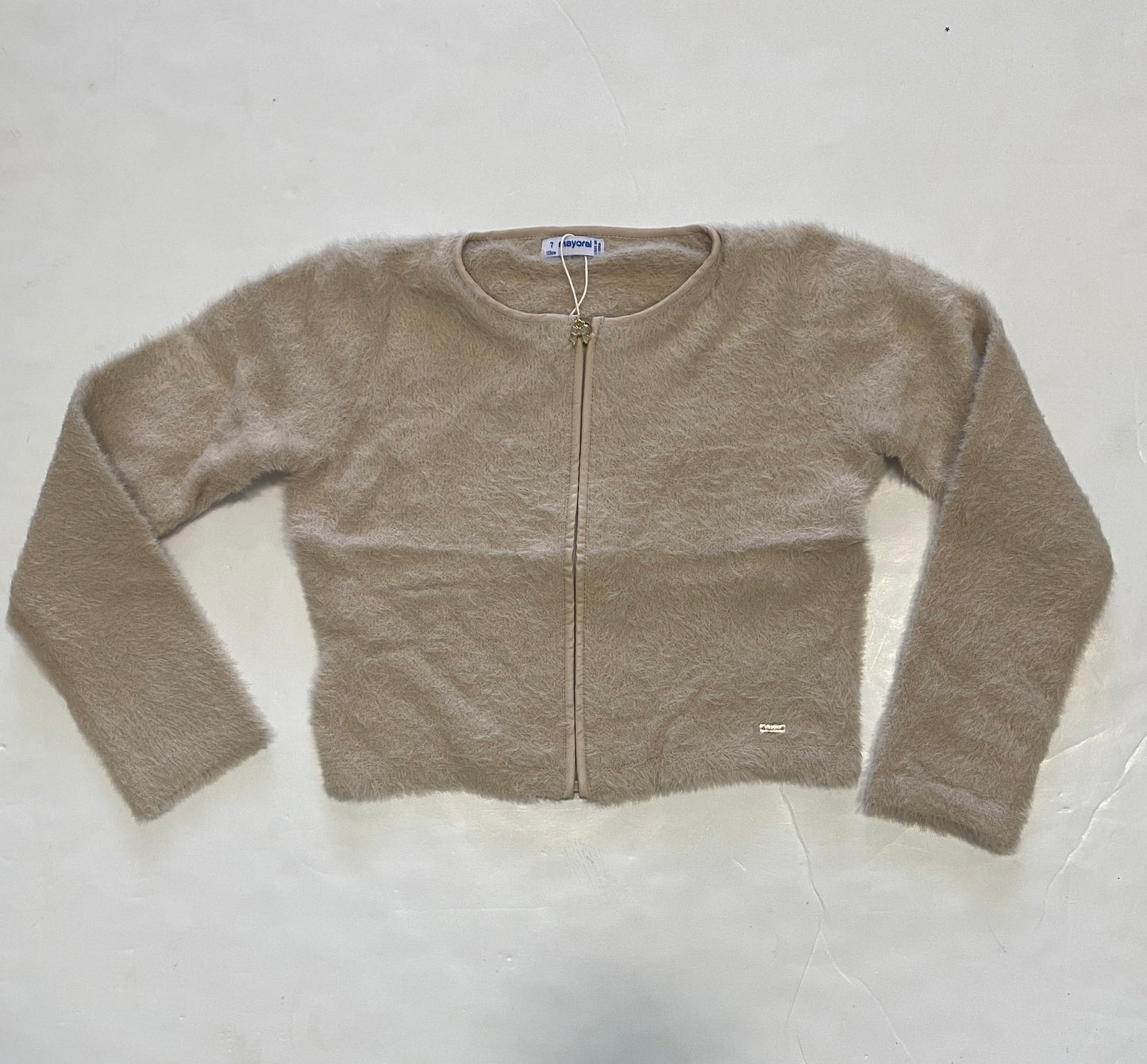 Dune Knit Faux Fur Cardigan