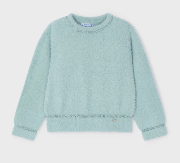 Jade Fuzzy Sweater