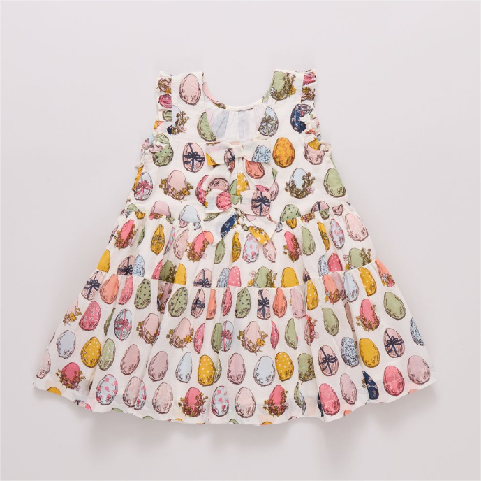 Multi Eggs Eloise Ruffle Dress