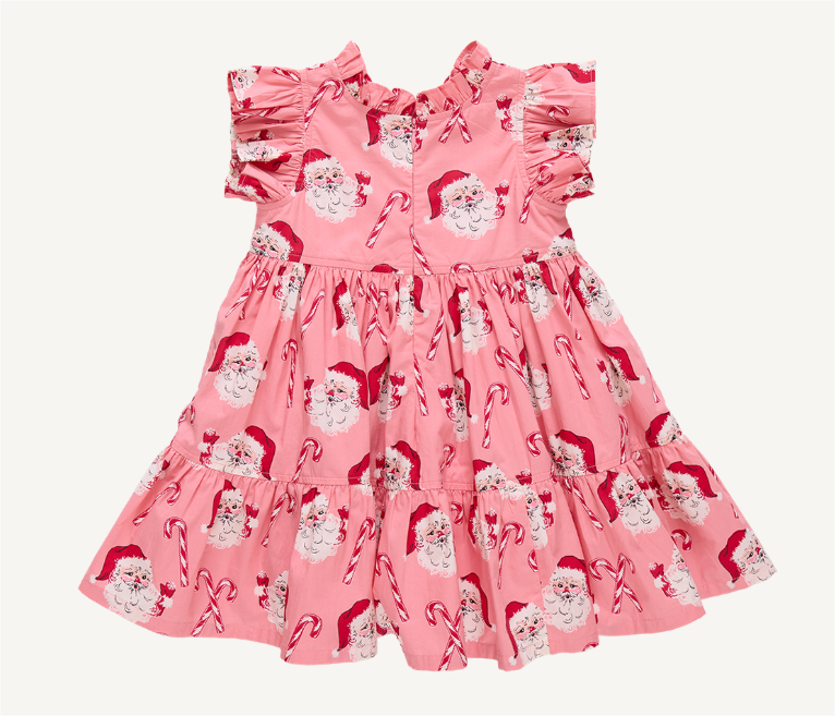 Pink Candy Cane Santa Jennifer Dress