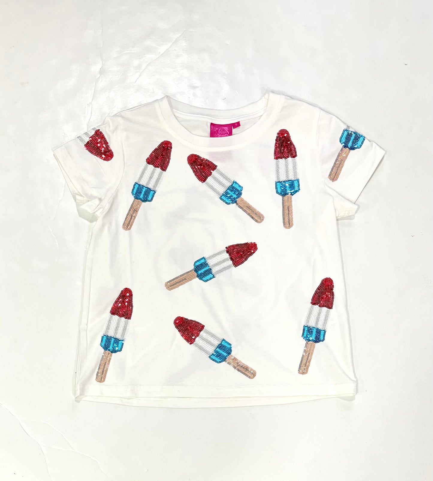 White Scattered Bomb Pop Tee