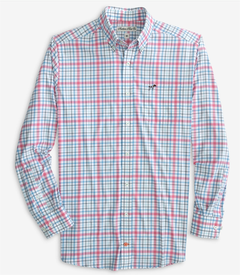 Watersound Plaid Performance Button Down