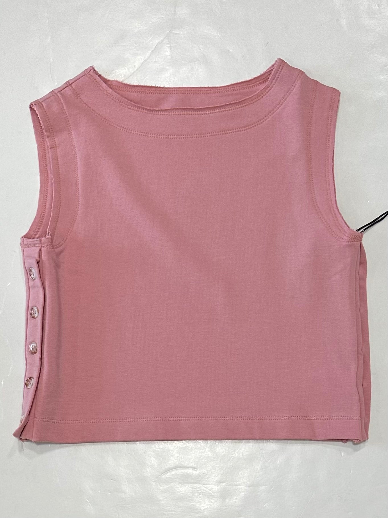 Pink Button Up Crop Top