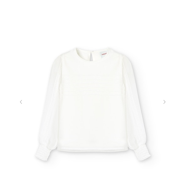 White Gauze Lace Blouse