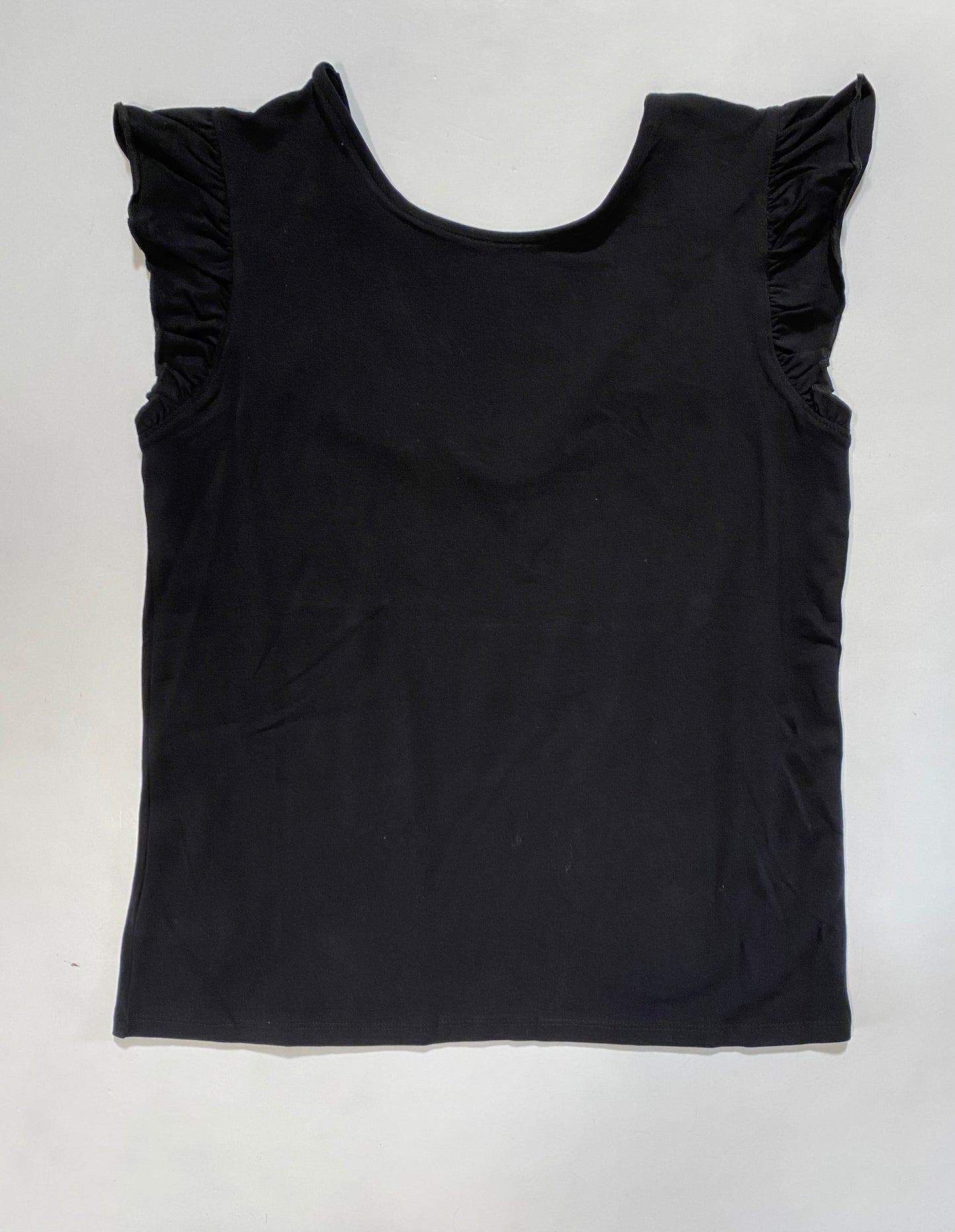 Black Stretch Ruffle Sleeve