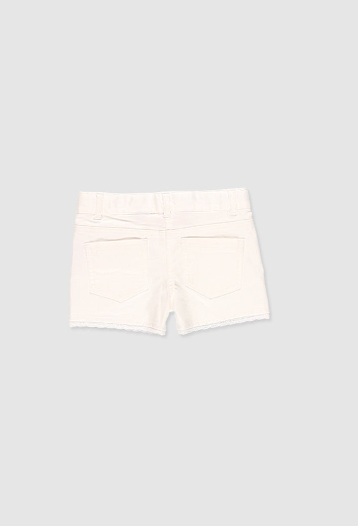 White Twill Shorts