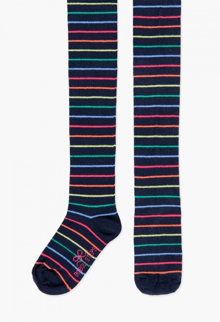 Thick tights striped