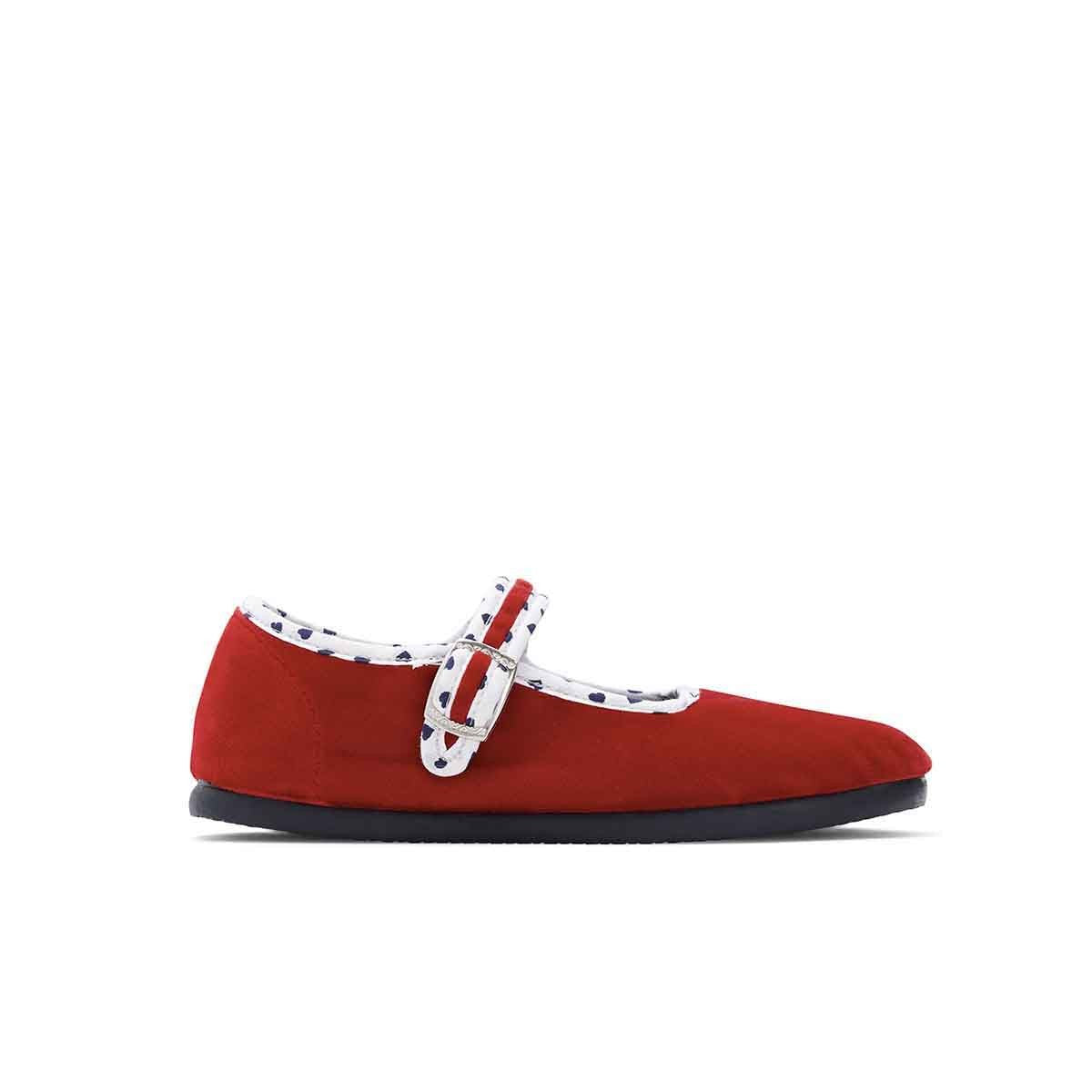 Bon Ton Plain Buckle Slippers