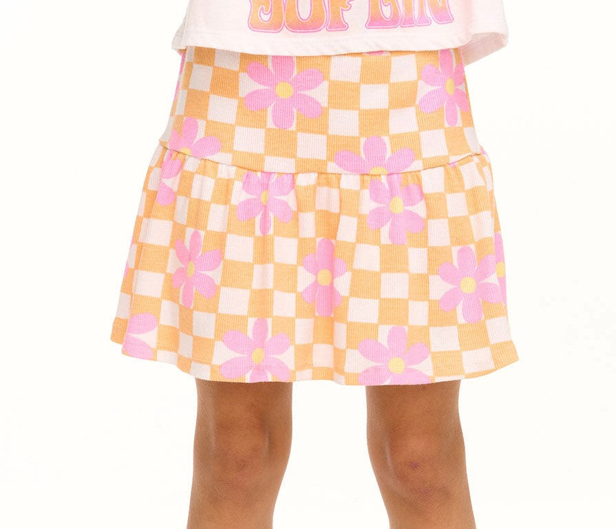 Daisy Check Skirt