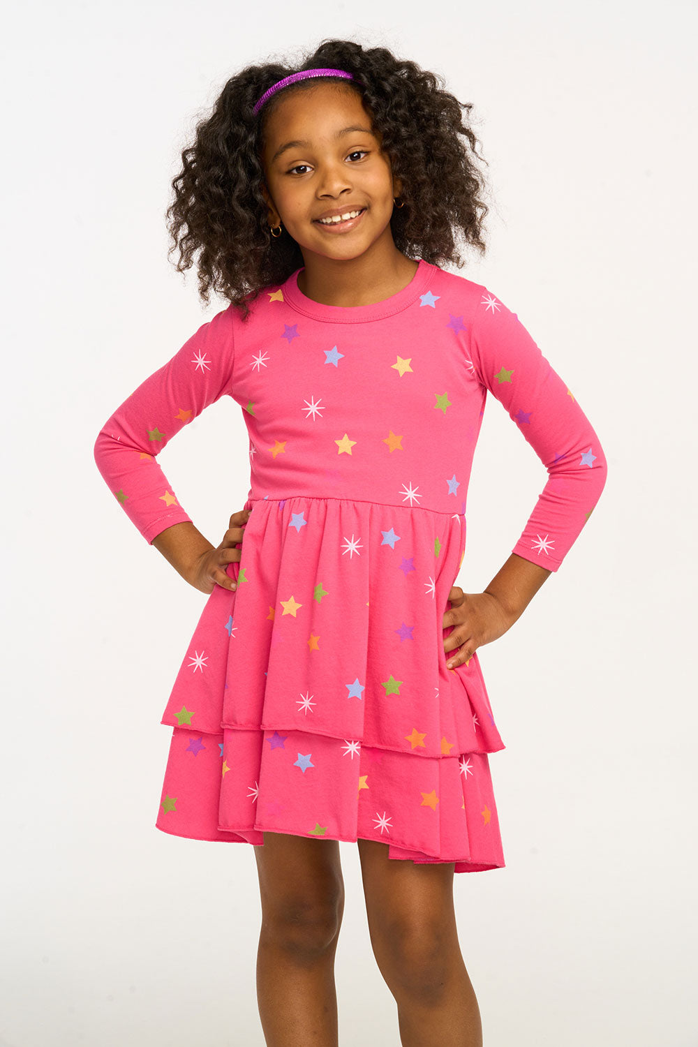 Dark Pink Rainbow Star Dress