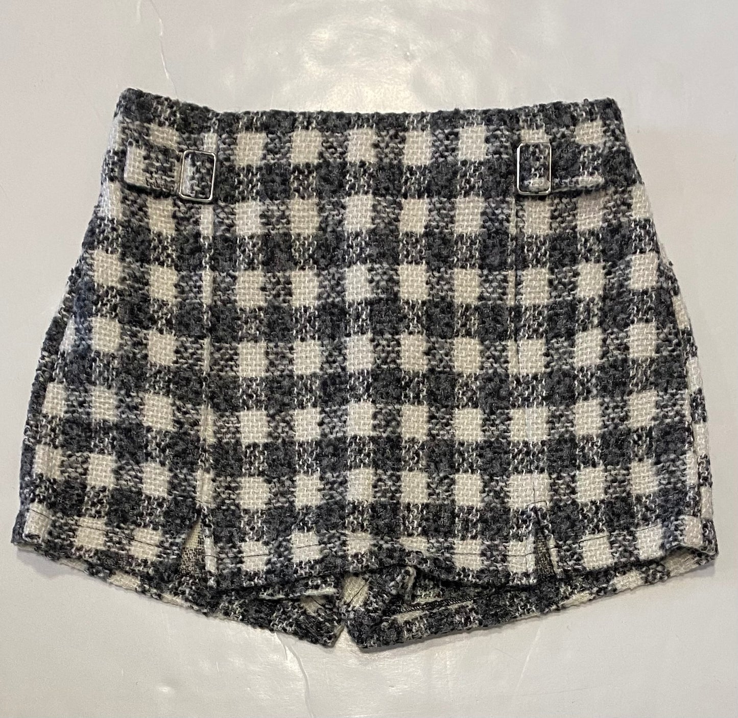 Black & White Check Skort