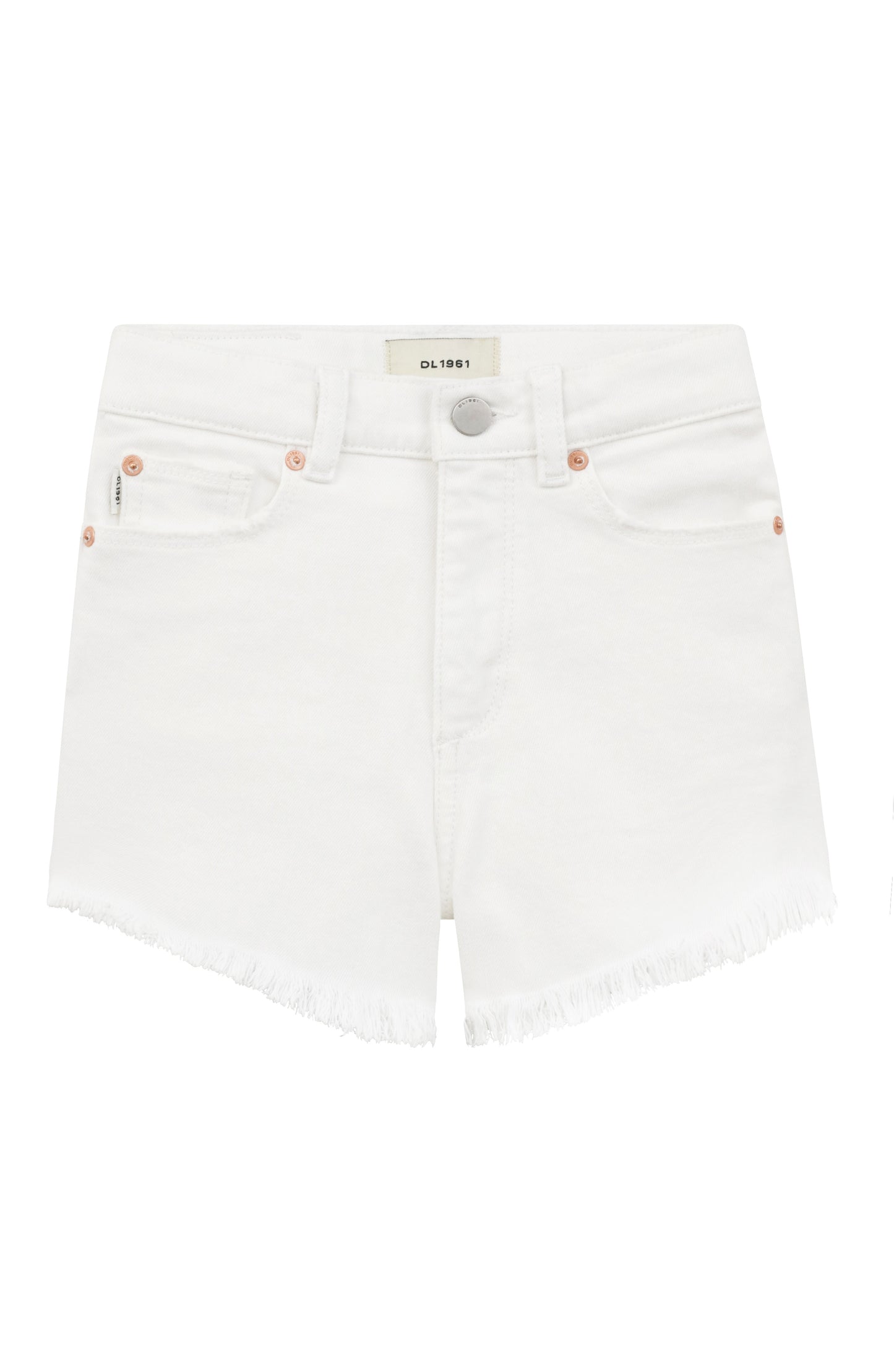 White Frayed Lucy Shorts