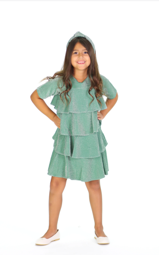 Green Shimmer Dress