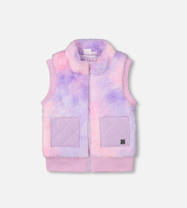 Lilac Faux Fur Vest