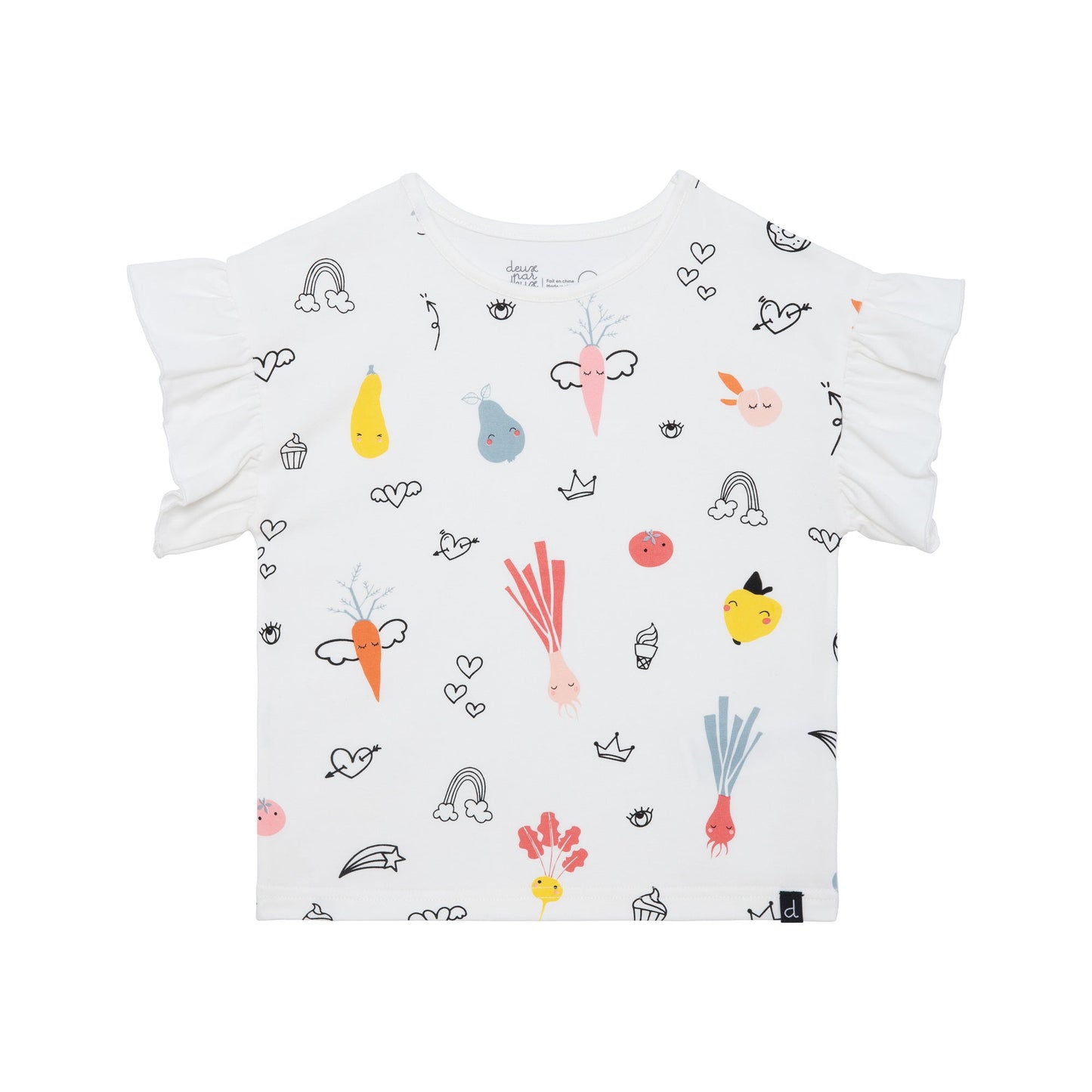 Fruits & Veggie White Tee