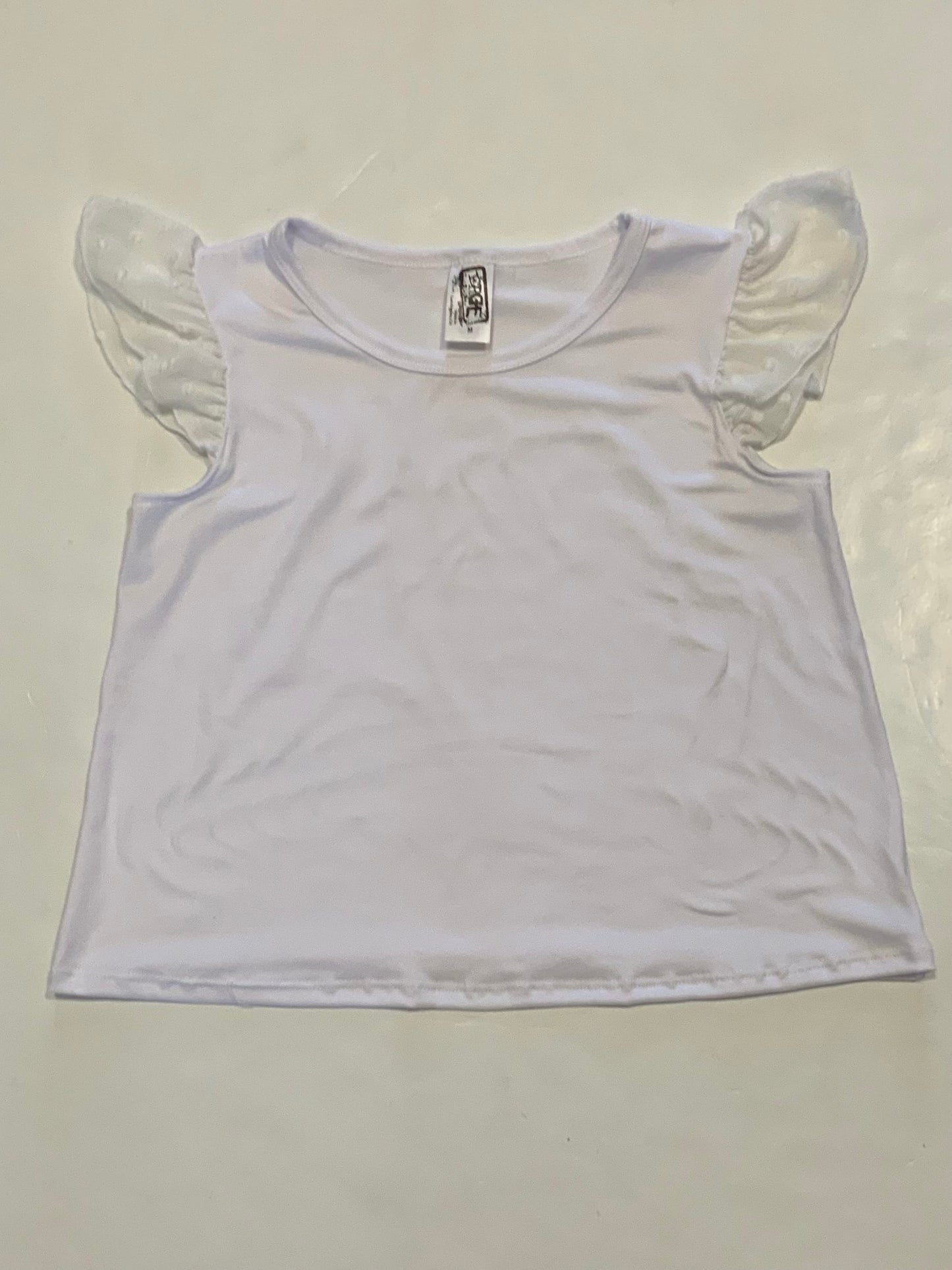 White Swissdot Combo Tee