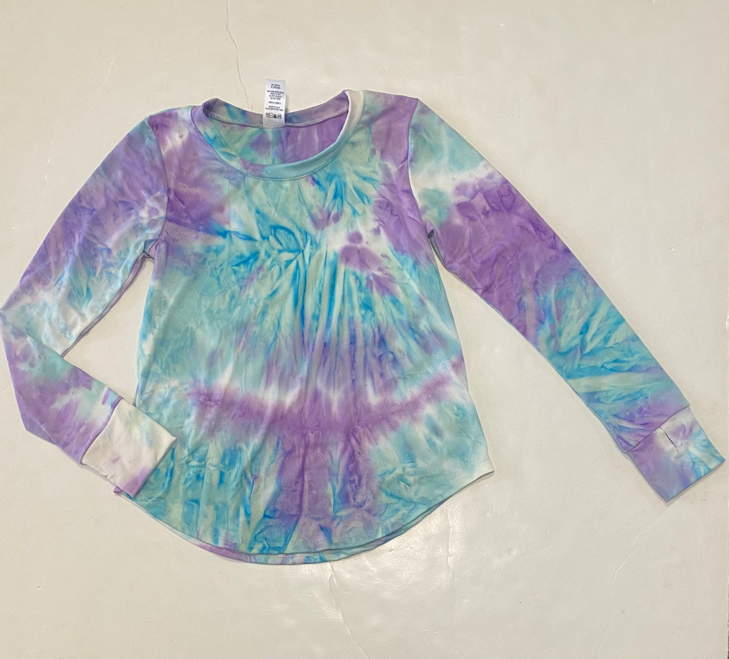 Blue & Purple Tie Dye Top