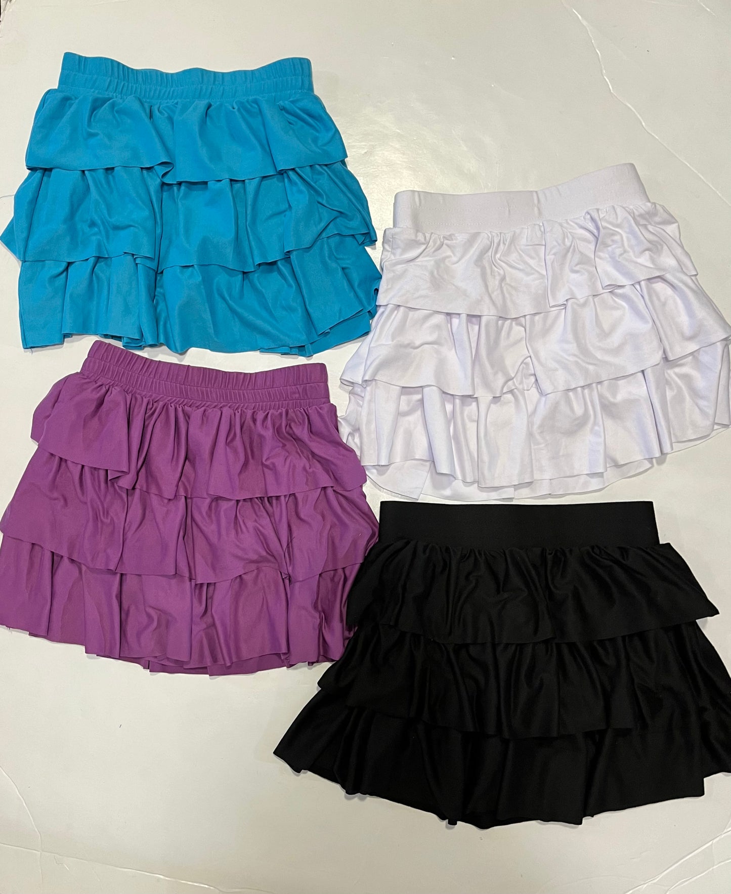 Solid Brushed Knit Skorts