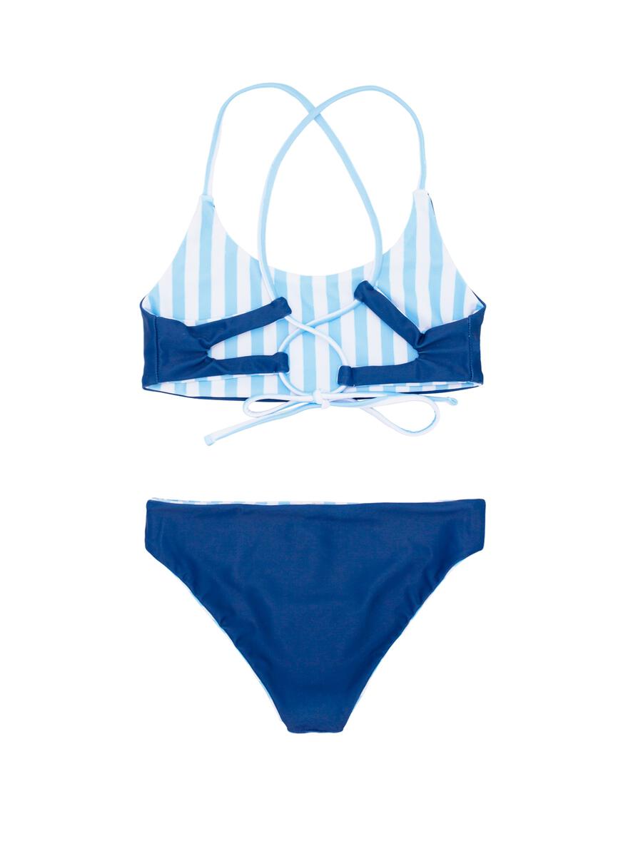 Blue and Stripes Rerersible 2PC