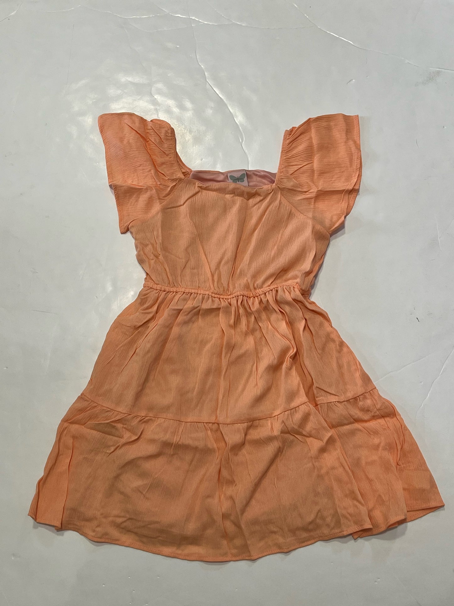 Coral Mini Dress Sq Neck