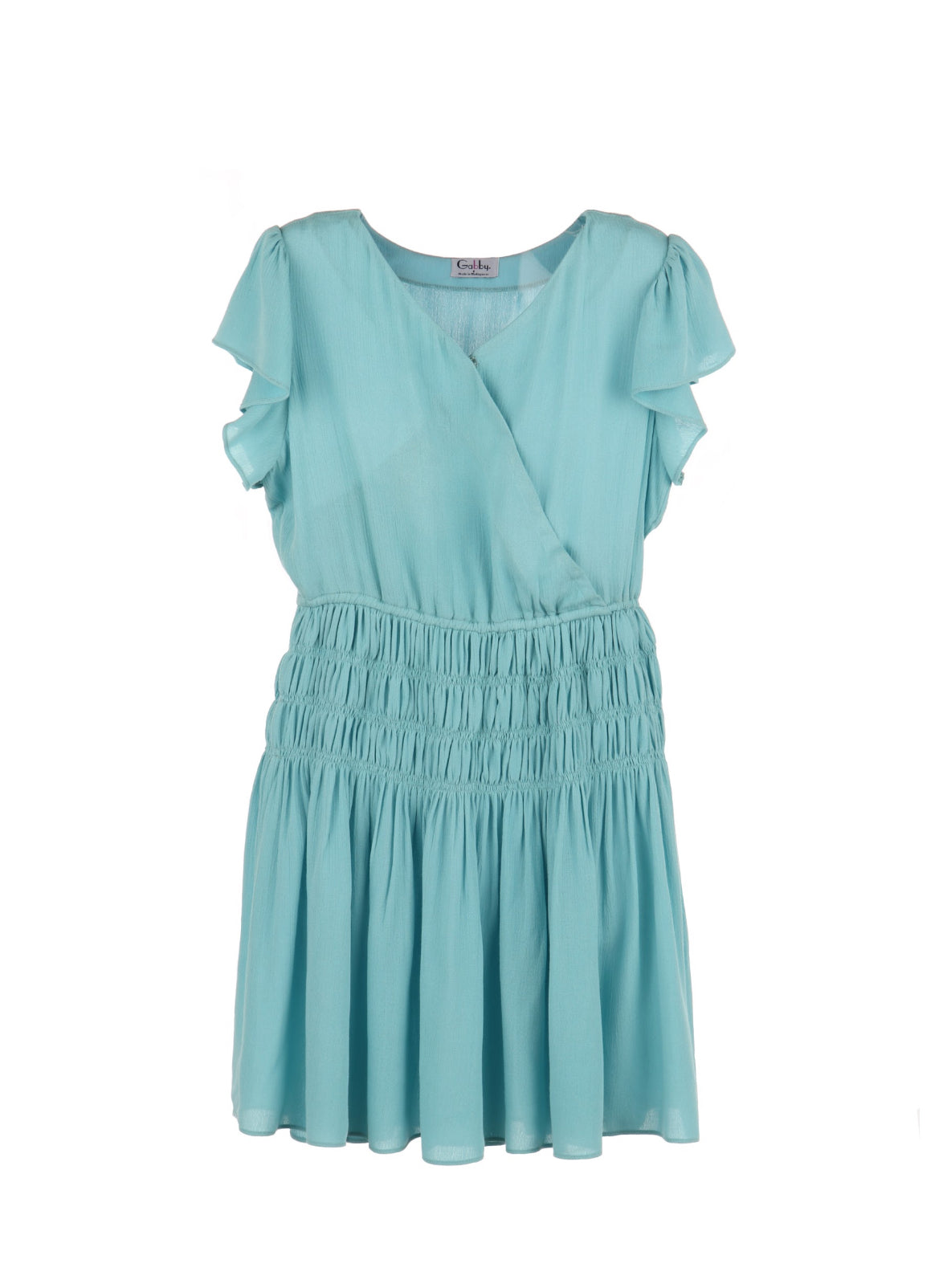 Blue Denisse Smocked Dress