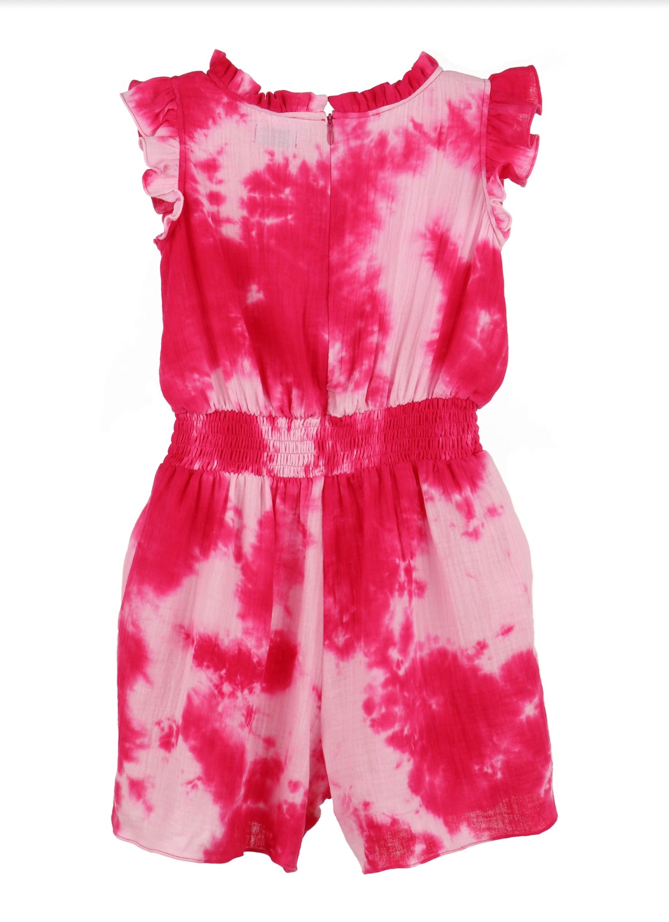 Fuchsia Tie Dye Romper