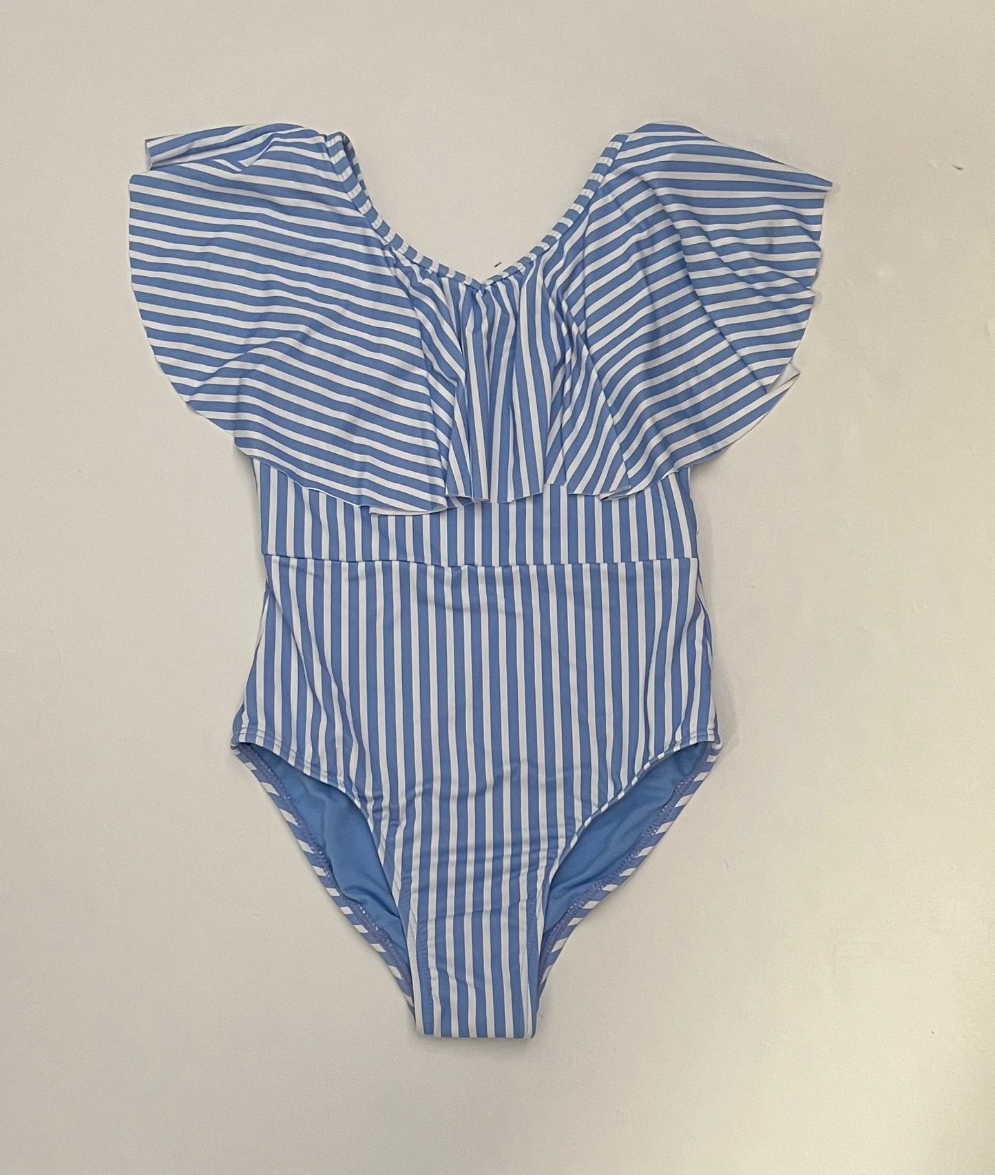 Blue Ruffle Stripe 1PC