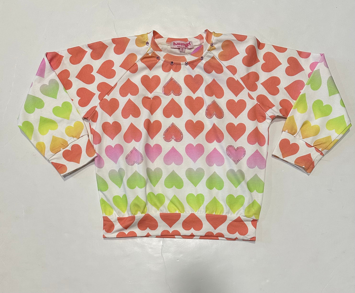 Heart Raglan Sweatshirt