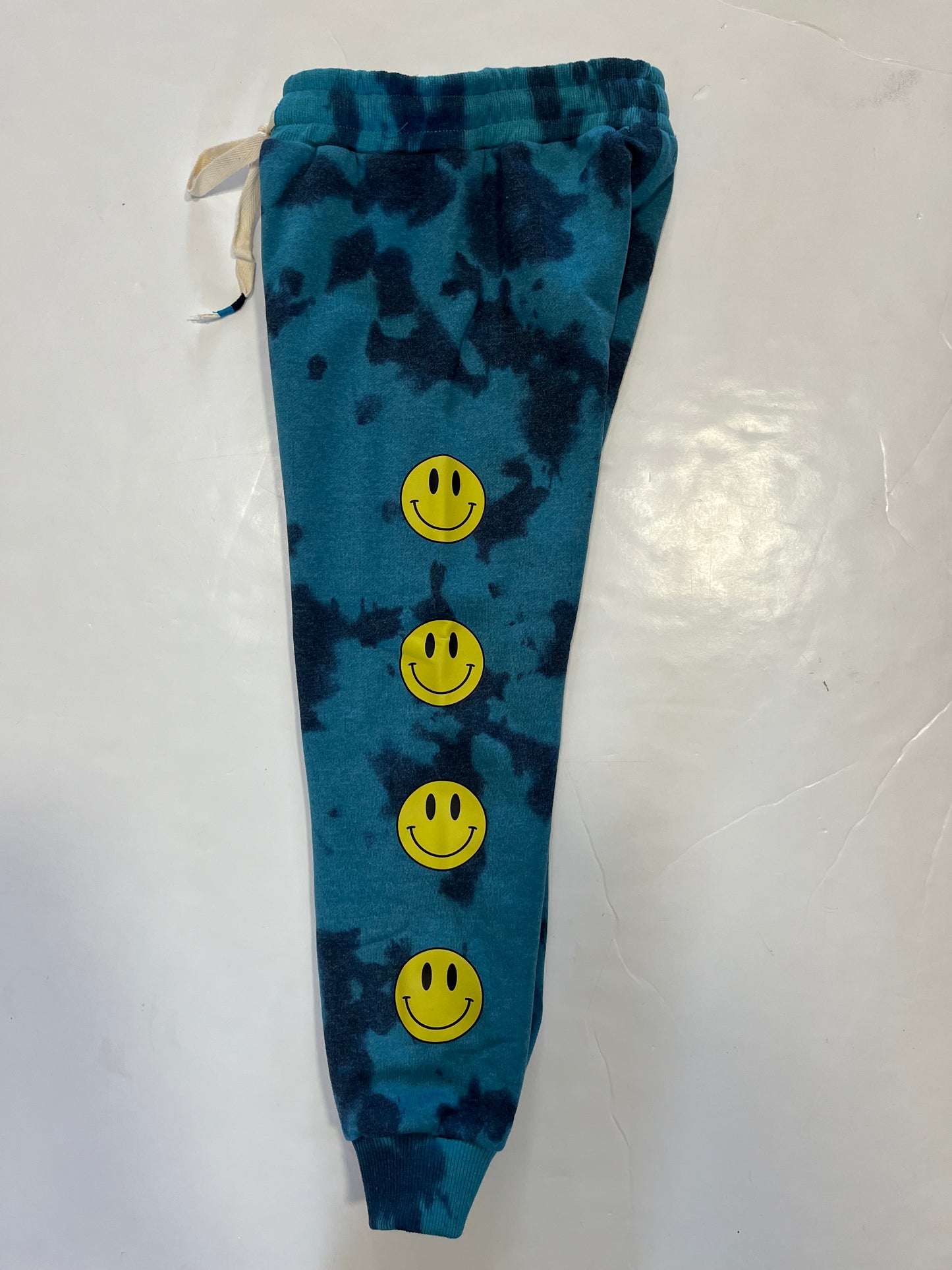 Smilie Sweatpants Tie Dye Navy Blue