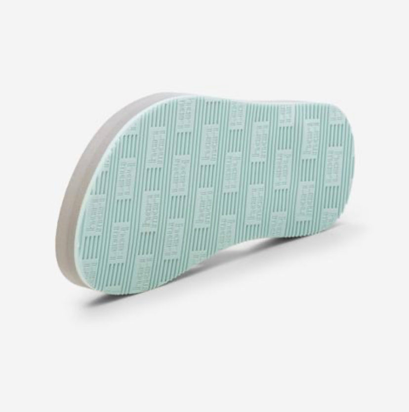 Aqua/Grey Brazos Flip Flops