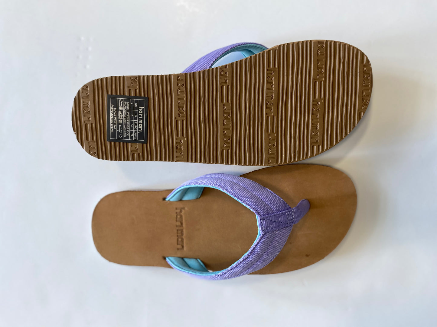 Violet/Tan Flops