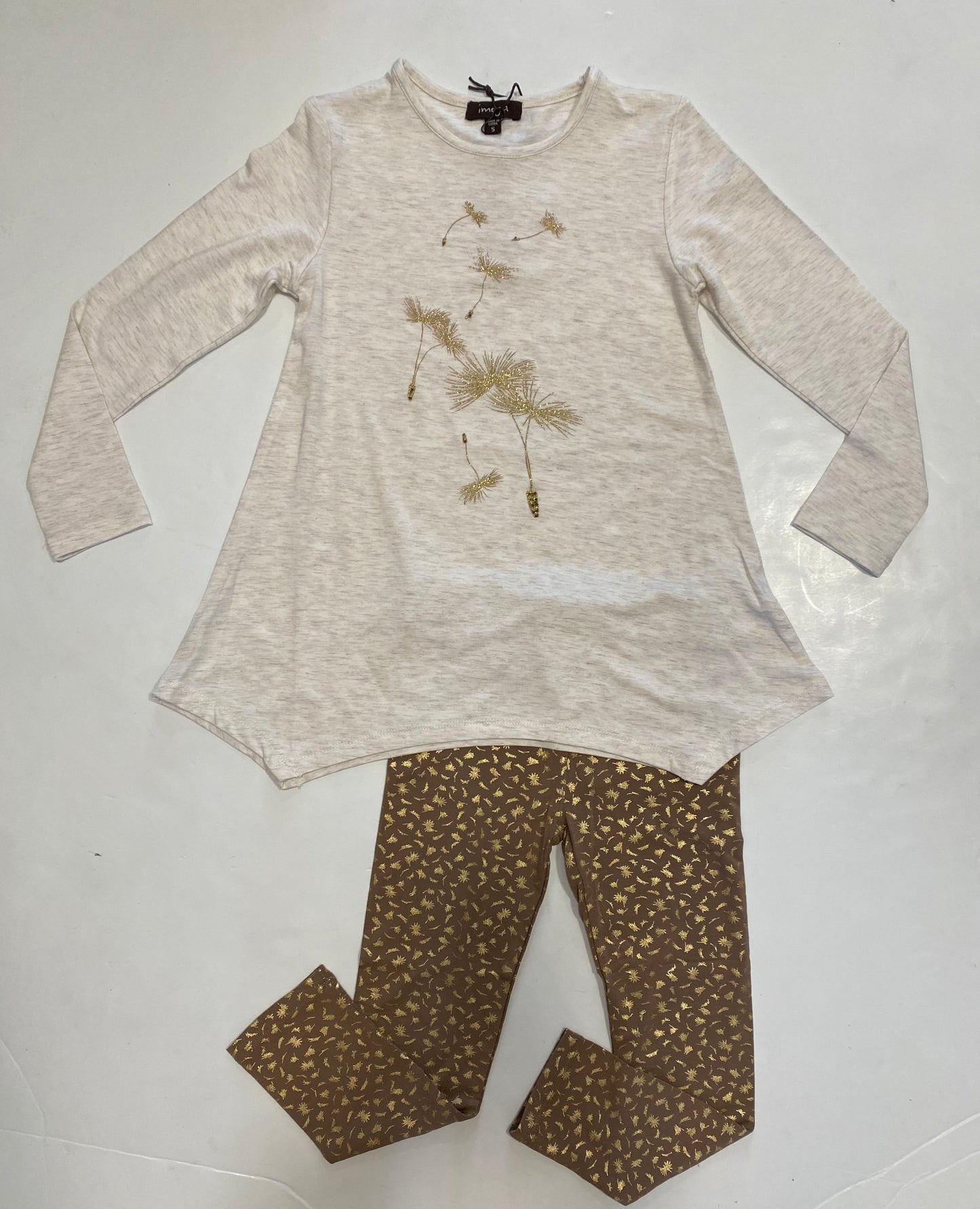 Fluff Oatmeal Graphic Tunic