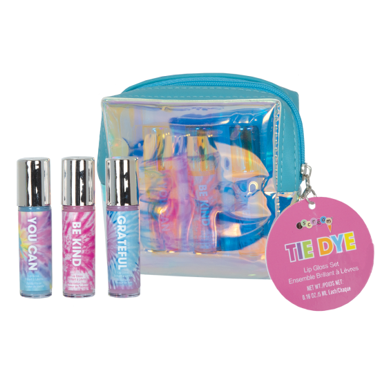 Tie Dye 3 Mini Lip Glosses in Pouch