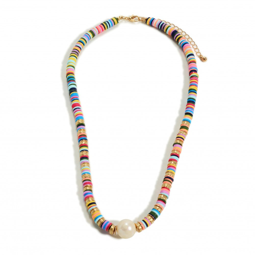 Multi Color Beaded Necklace