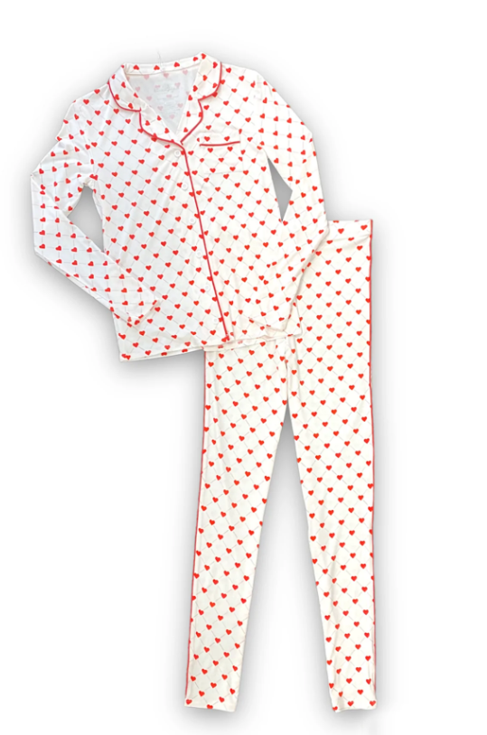 Red Hearts PJ Set