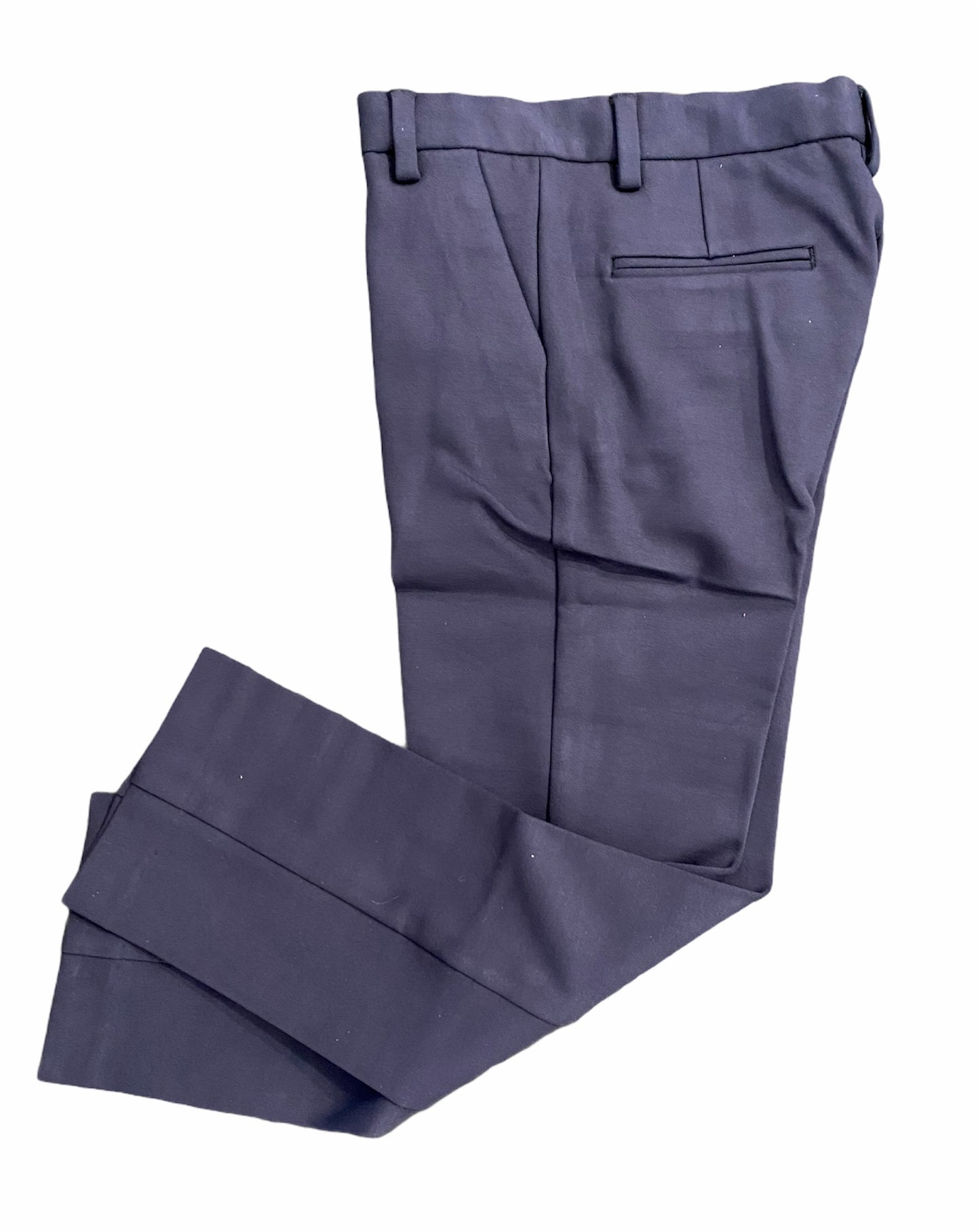 Navy Knit Stretch Pants