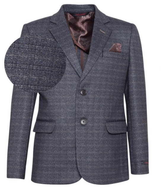 Navy/Camel Stretch Blazer